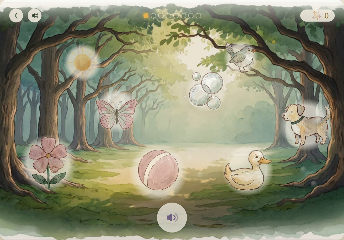 Tap the Magic Garden — sounds bloom as you play